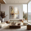 Radiant Reflections - Modern Interior Design Abstract Texture Light Luxury Wall Art