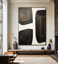 Shifting Horizons-Geometric Block Wabi Sabi Abstract Wall Art