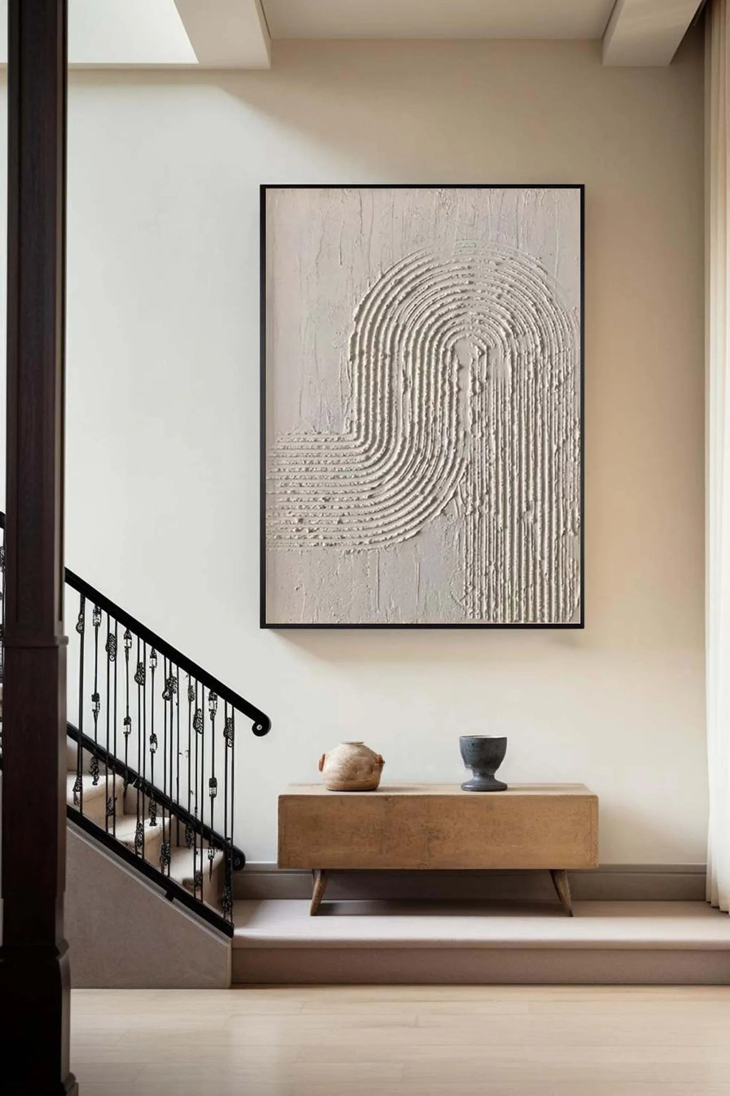 Arc Texture-Organic Flow Minimalist Texture Abstract Wall Art