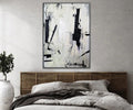 Monochrome Graffiti - Modern Interior Decoration Black and White Graffiti Abstract Wall Art