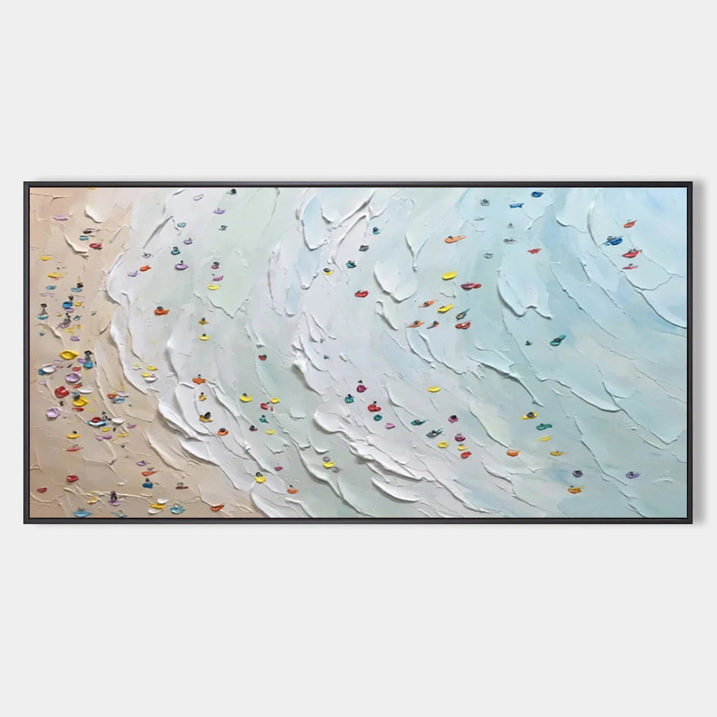Ocean Breeze-Modern Interior Design Beach Texture Abstract Wall Art