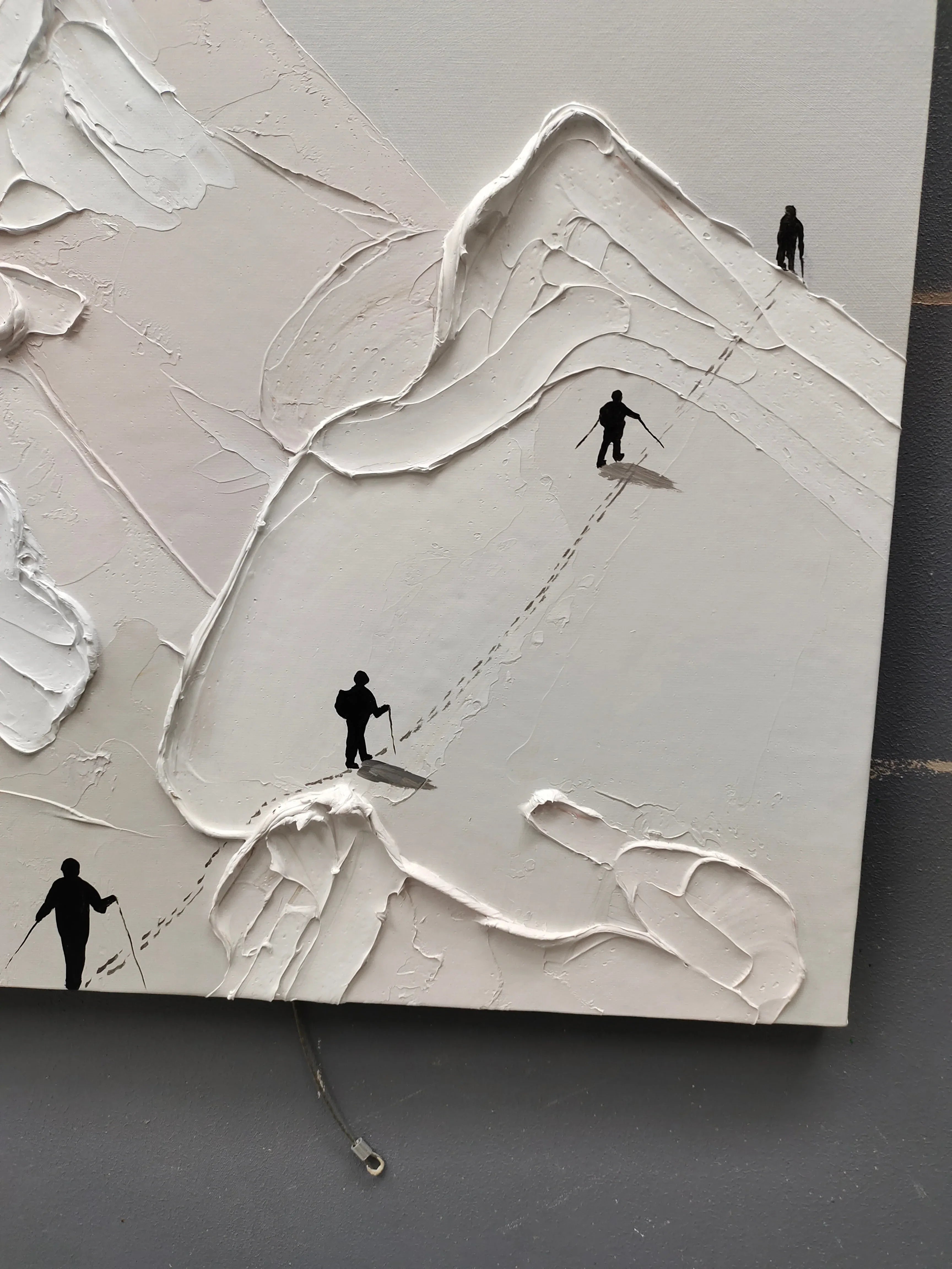 Path to the Summit-Vertical 3D Climbing Abstract Wall Art