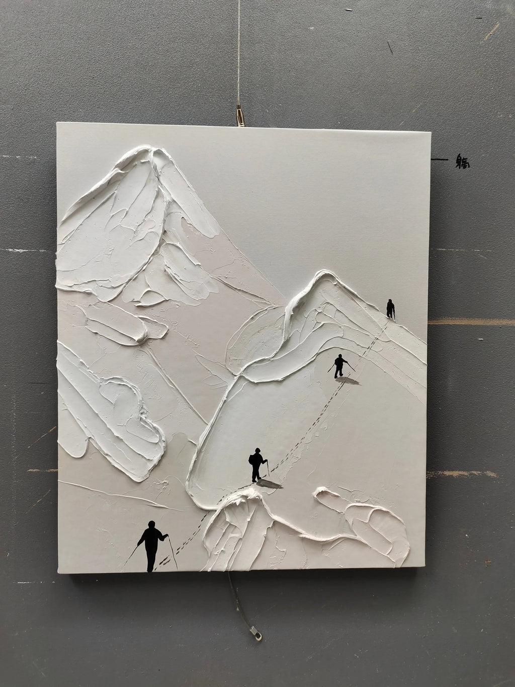 Path to the Summit-Vertical 3D Climbing Abstract Wall Art