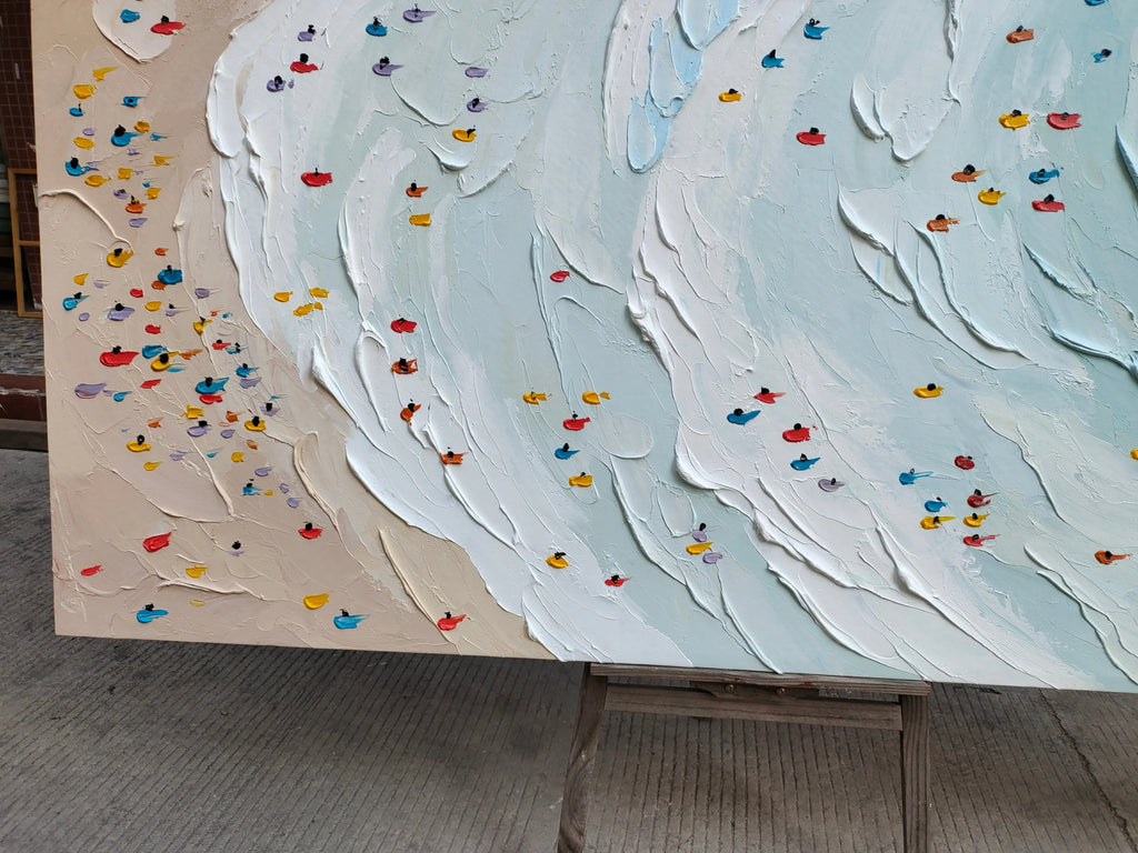 Ocean Breeze-Modern Interior Design Beach Texture Abstract Wall Art