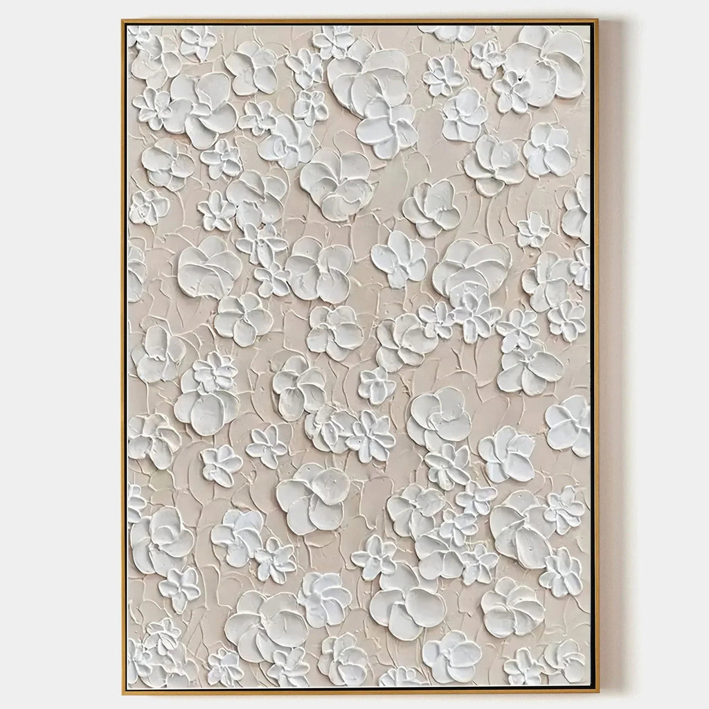Blossom Texture Harmony-Interior Decoration Three-Dimensional Floral Texture Wall Art#FL10006