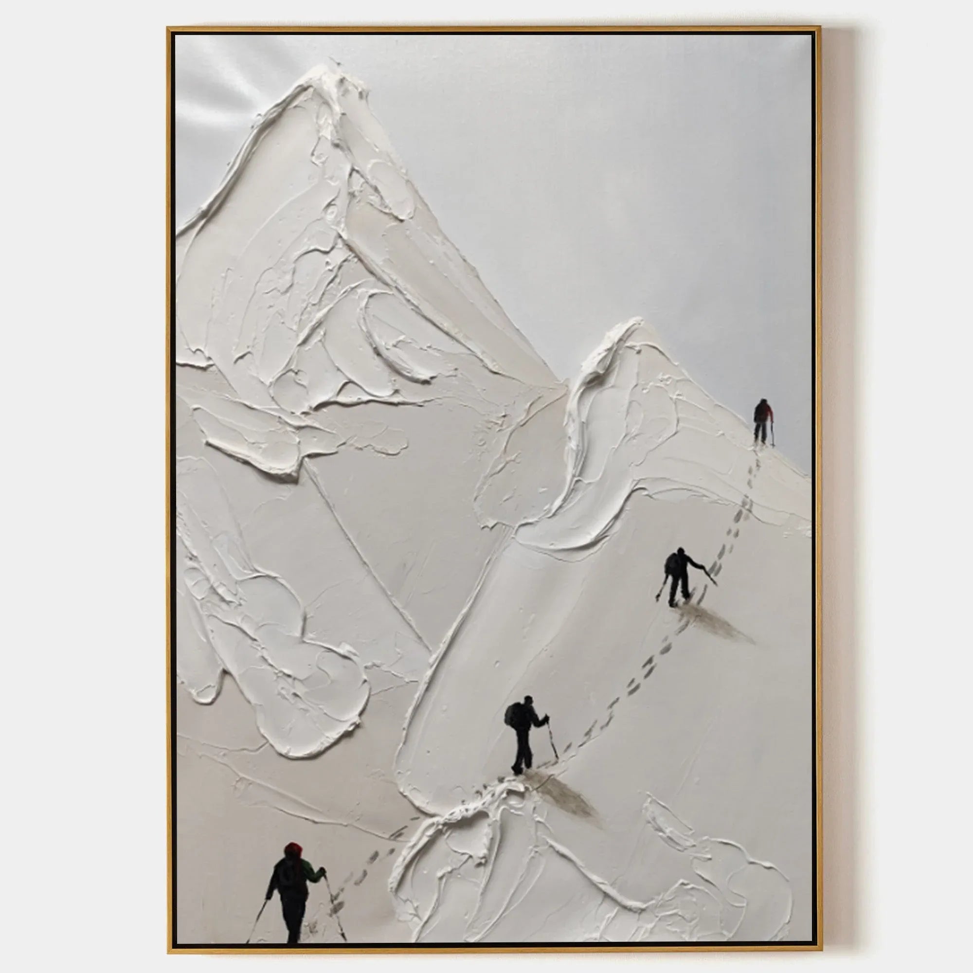 Path to the Summit-Vertical 3D Climbing Abstract Wall Art