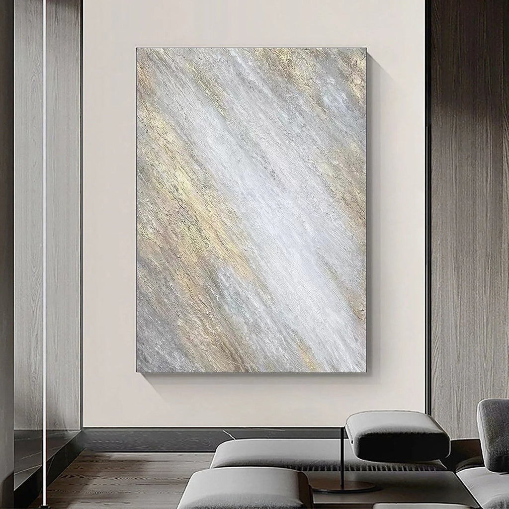 Shimmering Veil-Modern Minimalist Abstract Texture Wall Art