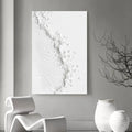 Frosted Harmony Drift-Modern Minimalist Flowing Wave Texture Wall Art