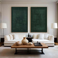 Silent Order – Handcrafted Textured Abstract Diptych
