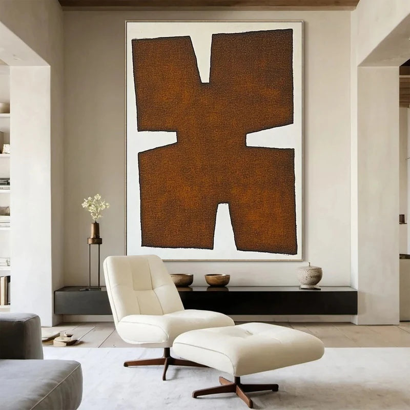 Primitive Balance-Textured Abstract Wall Art#AB14137