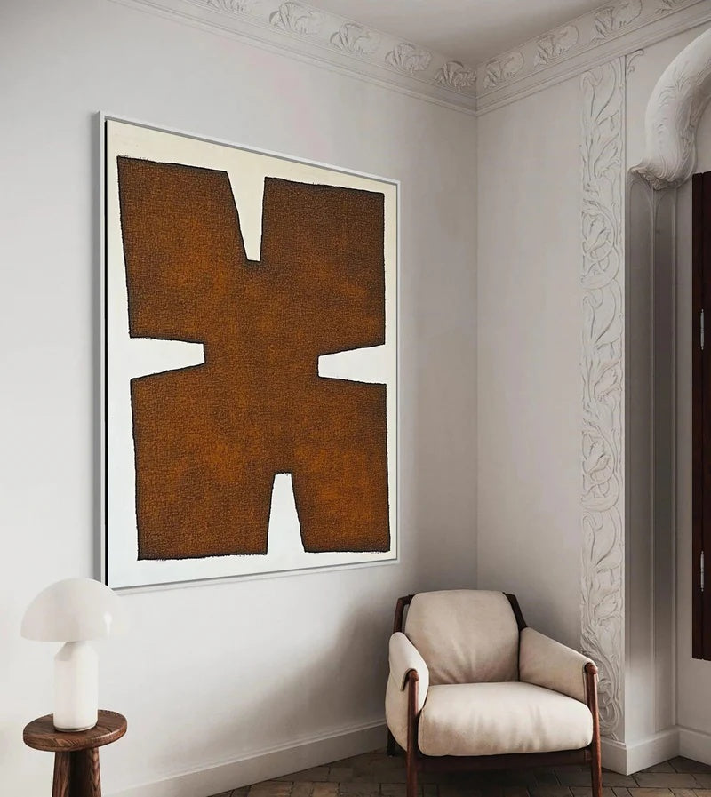 Primitive Balance-Textured Abstract Wall Art#AB14137