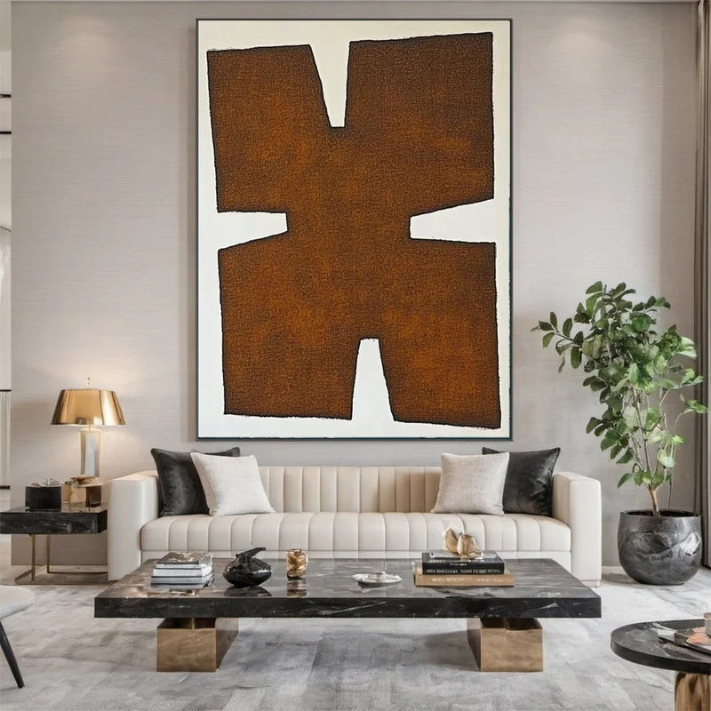 Primitive Balance-Textured Abstract Wall Art#AB14137
