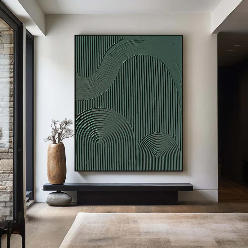 Silent Currents – Sculptural Textured Abstract Wall Art#AB14152