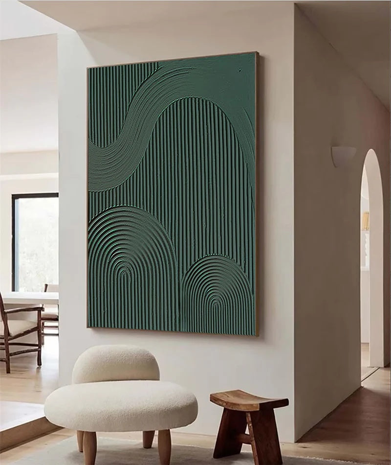 Silent Currents – Sculptural Textured Abstract Wall Art#AB14152
