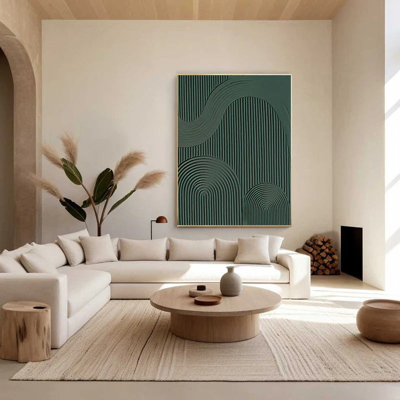 Silent Currents – Sculptural Textured Abstract Wall Art#AB14152