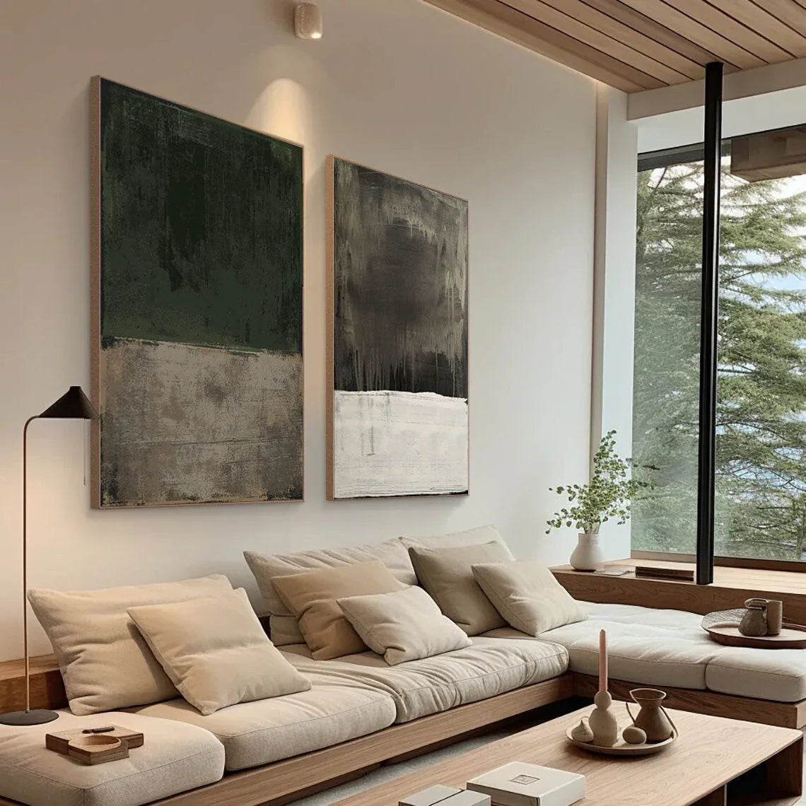 Emerald Mist Dual Canvas SET OF 2 #SO10004