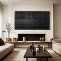 Black Layer Story-Large Black Minimalist Abstract Wall Art (Copy)