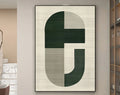 Balanced Form – Minimalist Geometric Textured Wall Art#AB14154