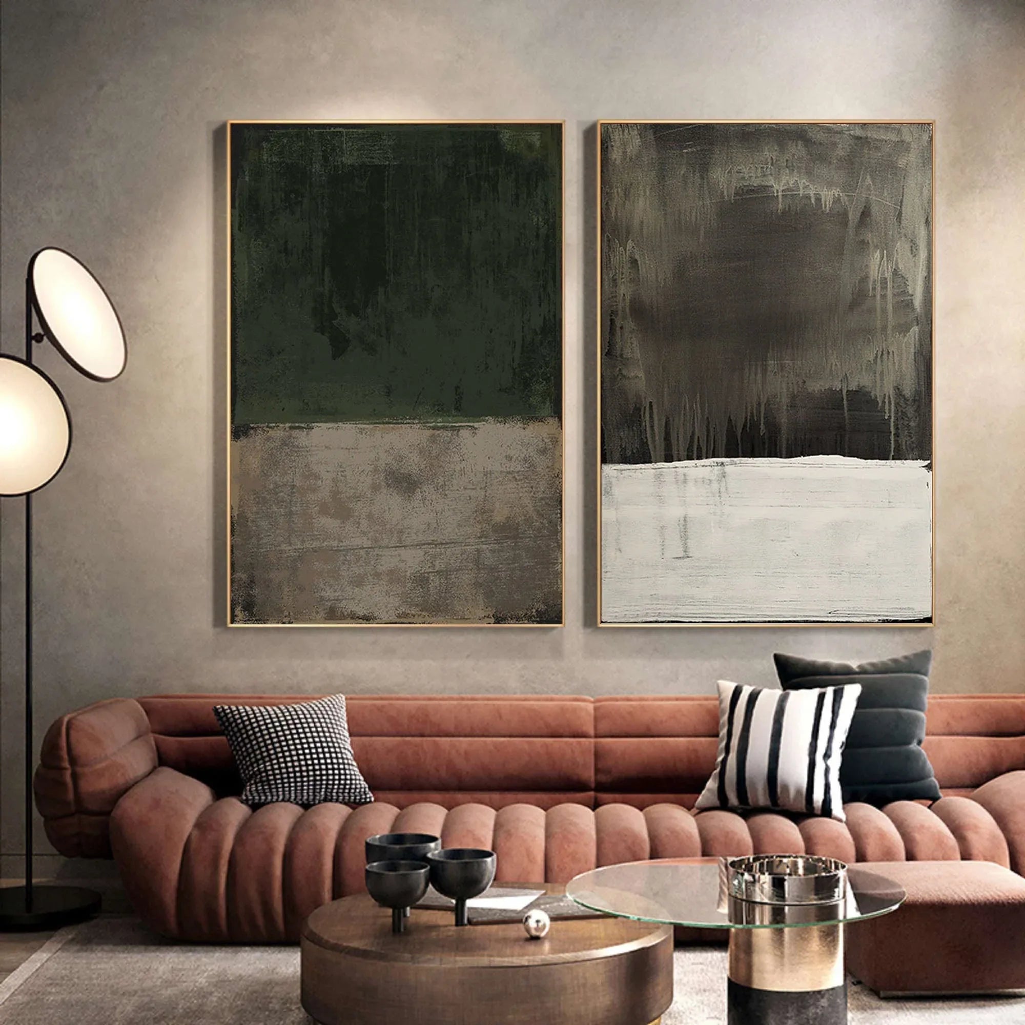 Emerald Mist Dual Canvas SET OF 2 #SO10004