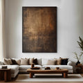 Bronze Silence – Large Textured Wabi-Sabi Abstract Canvas Art#AB14062
