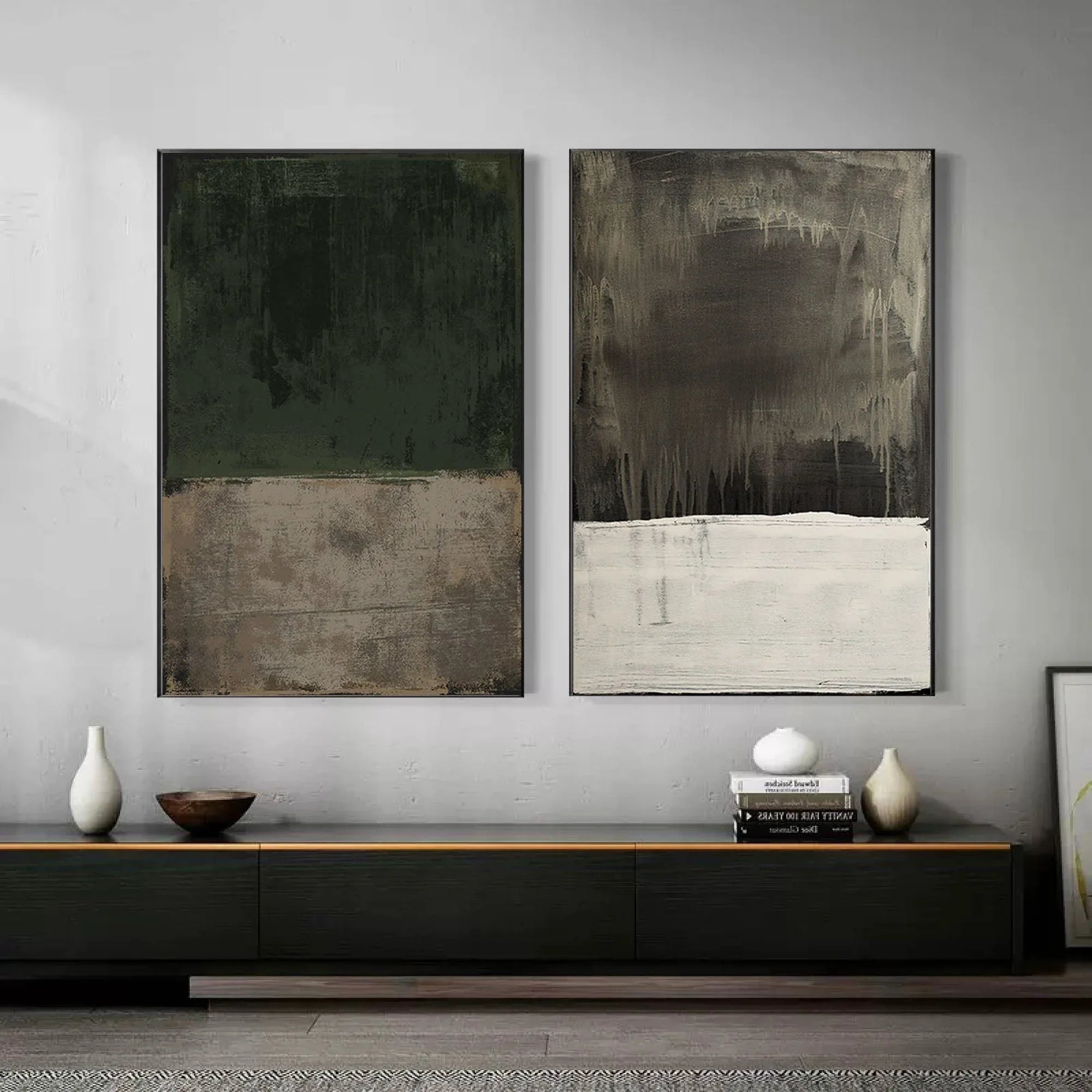 Emerald Mist Dual Canvas SET OF 2 #SO10004