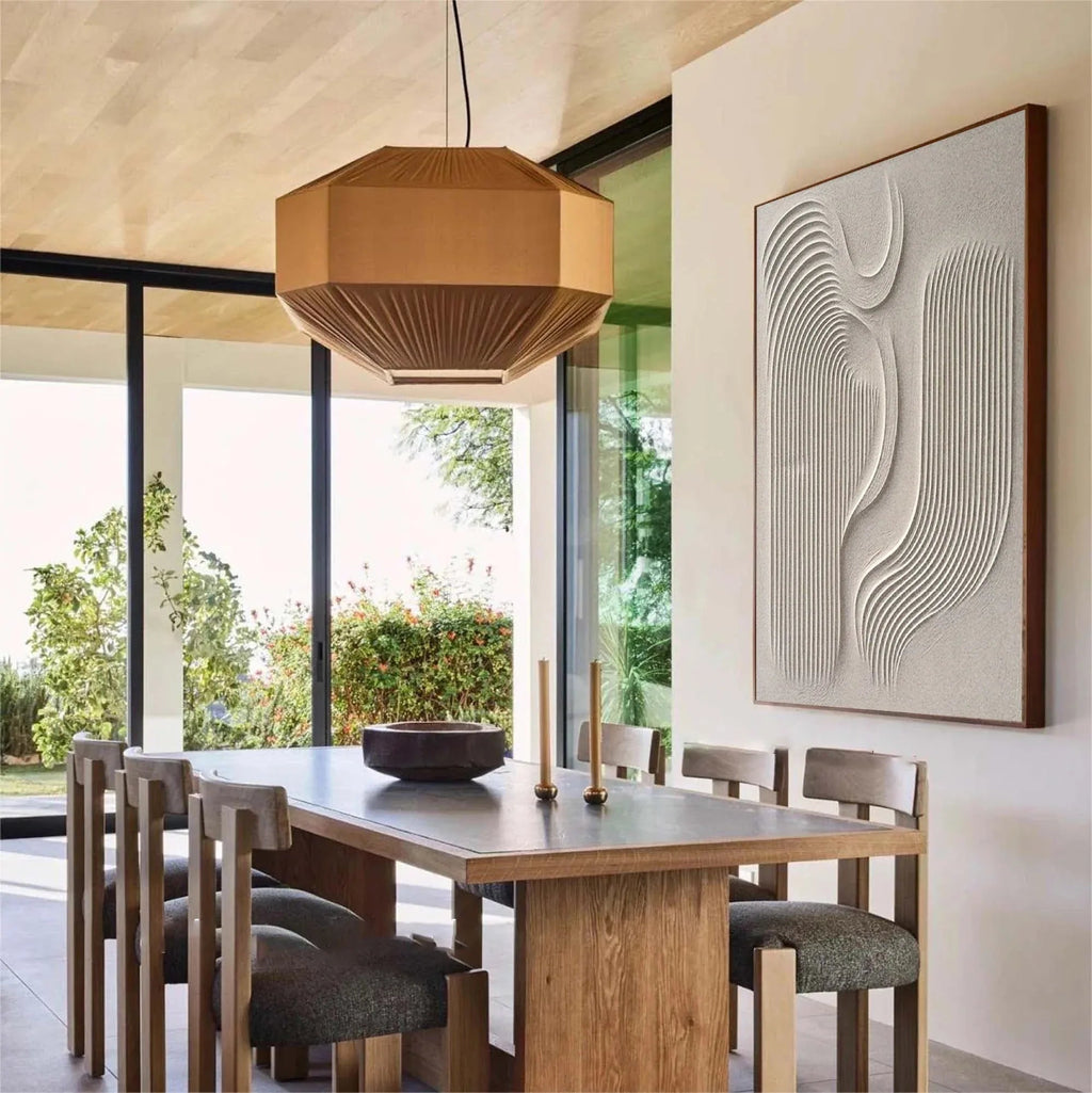 Flowing Harmony-Modern Minimalist Flowing Curved Geometric Abstract Wall Art