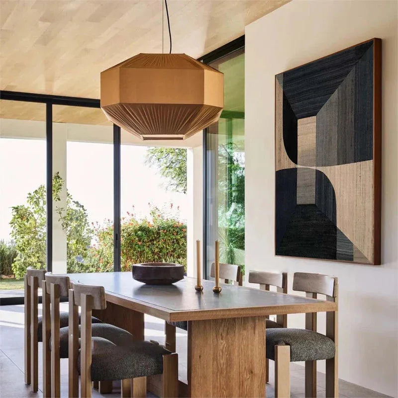 Geometric Tranquility-Geometric Space Abstract Wall Art with Extremely Simple Style