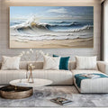 Large Textured Abstract Wall Art for Modern Interiors – Rising Calm#AB14113