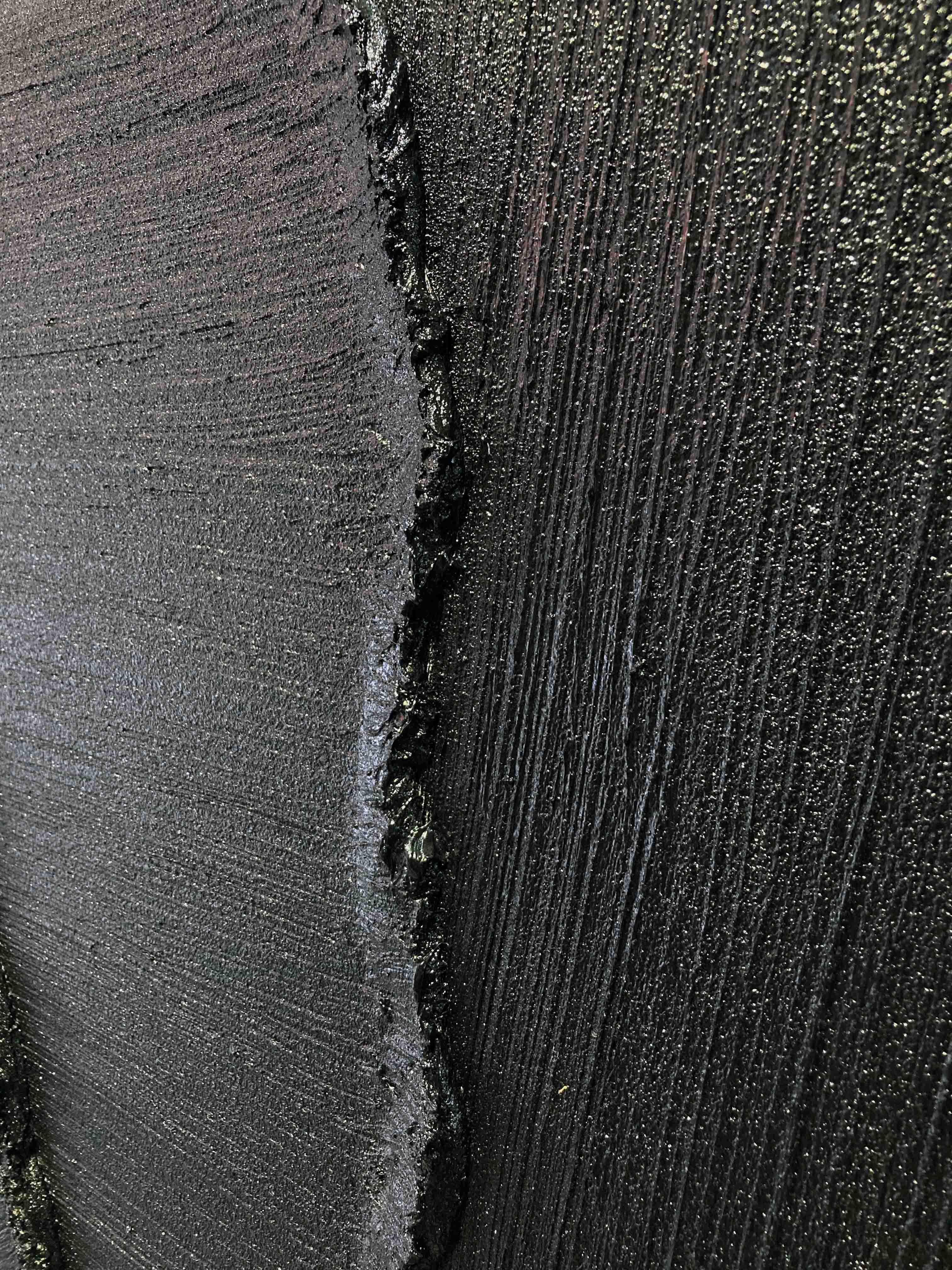 Dark Rift-Minimalist Black and Gray Textured Lines and Abstract Wall Art in Modern Interior Design