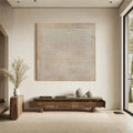 Neutral Symmetry-Neutral Toned Abstract Textured Canvas Art #WB10090