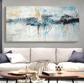 Island Storm-Distant Horizon Abstract Texture Wall Art