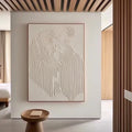 Flowing -Modern Minimalist Hand-Painted Sand Textured Wall Art