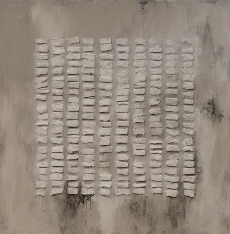 Abstract Grid Texture- Abstract Geometry Wabi Sabi Wall Art#WB10105