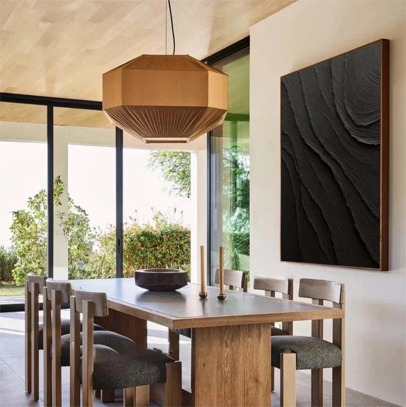 Ripple Harmony - Modern Home Decoration Minimalist Crack Texture Wall Art