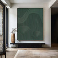 Rhythmic Geometry - Modern Minimalist Abstract Geometric Wave Wall Art