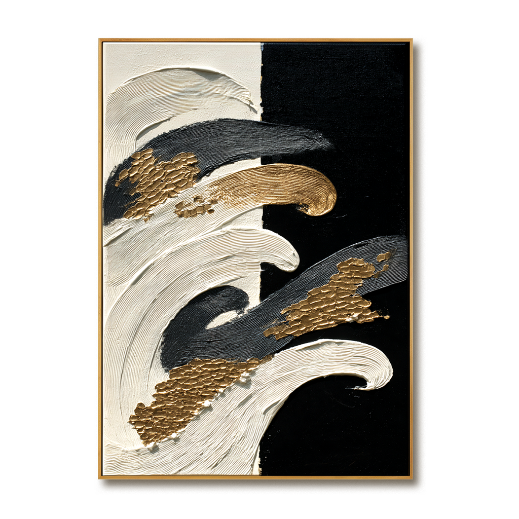 Rising Tides Large Textured Abstract Oil Painting#AB14211