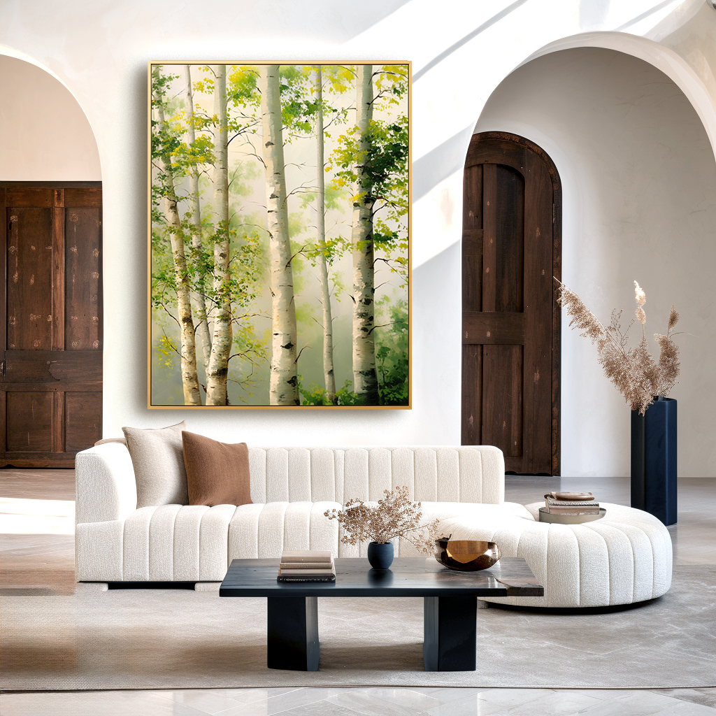 Quiet Grove - Modern Indoor Hand-Painted Natural Decorative Wall Art#AB14166