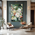Abundant Garden - Modern Interior Decoration Hand-Painted Floral Texture 3D Wall Art#AB14165