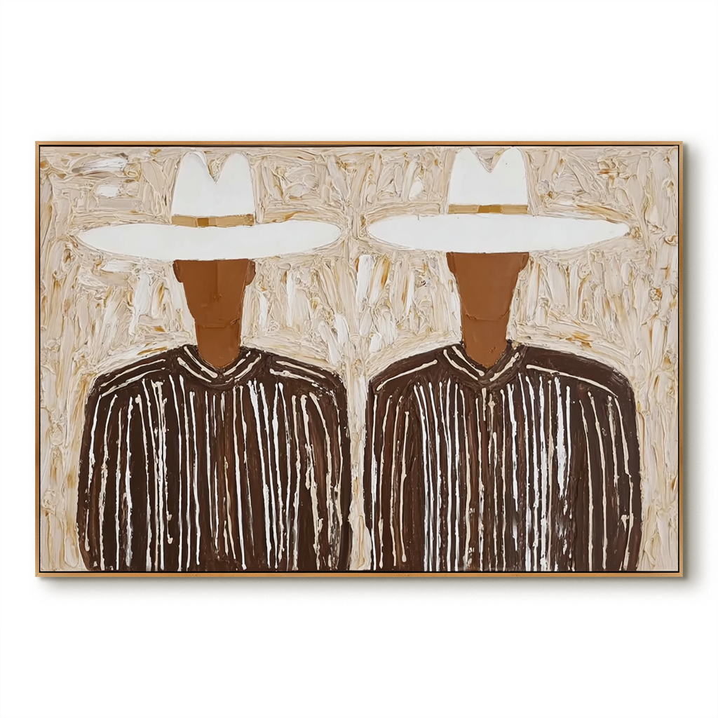Quiet Alignment - Modern Decorative Retro Abstract Figure Wall Art#AB14160