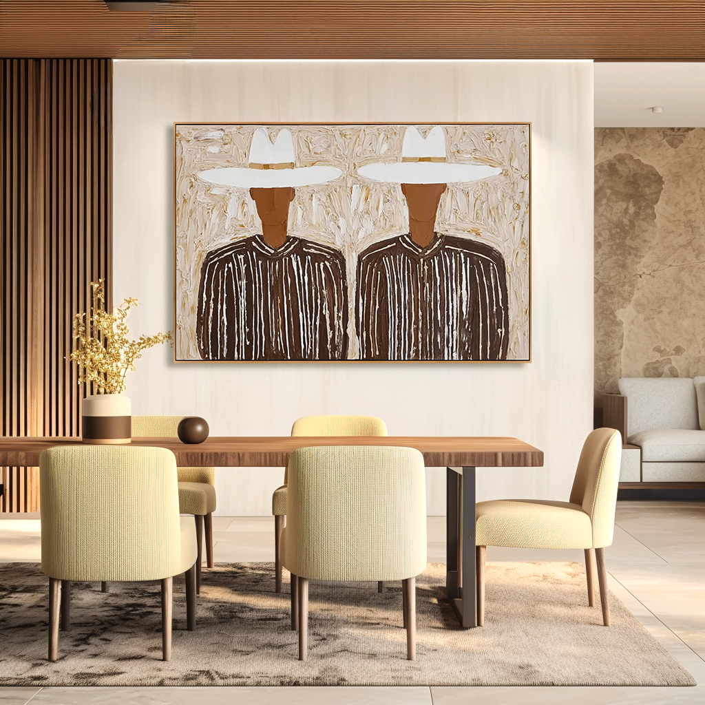 Quiet Alignment - Modern Decorative Retro Abstract Figure Wall Art#AB14160
