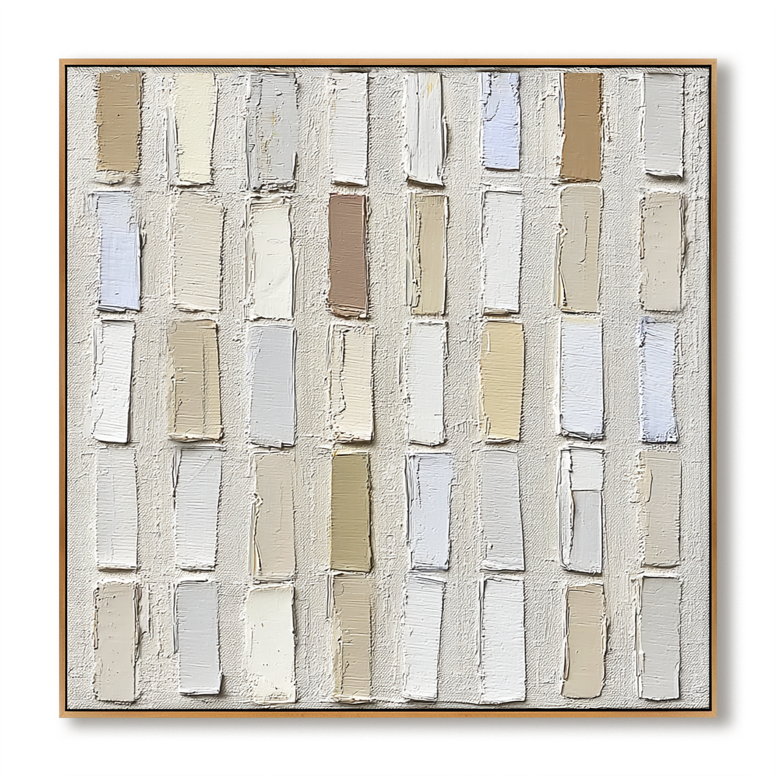 Quiet Order – Hand-Painted Textured Abstract Oil Painting#AB14202
