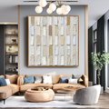 Quiet Order – Hand-Painted Textured Abstract Oil Painting#AB14202
