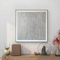 Linear Texture Grid-Tactile Minimalist Grid Textured Canvas Wall Art#WB10108