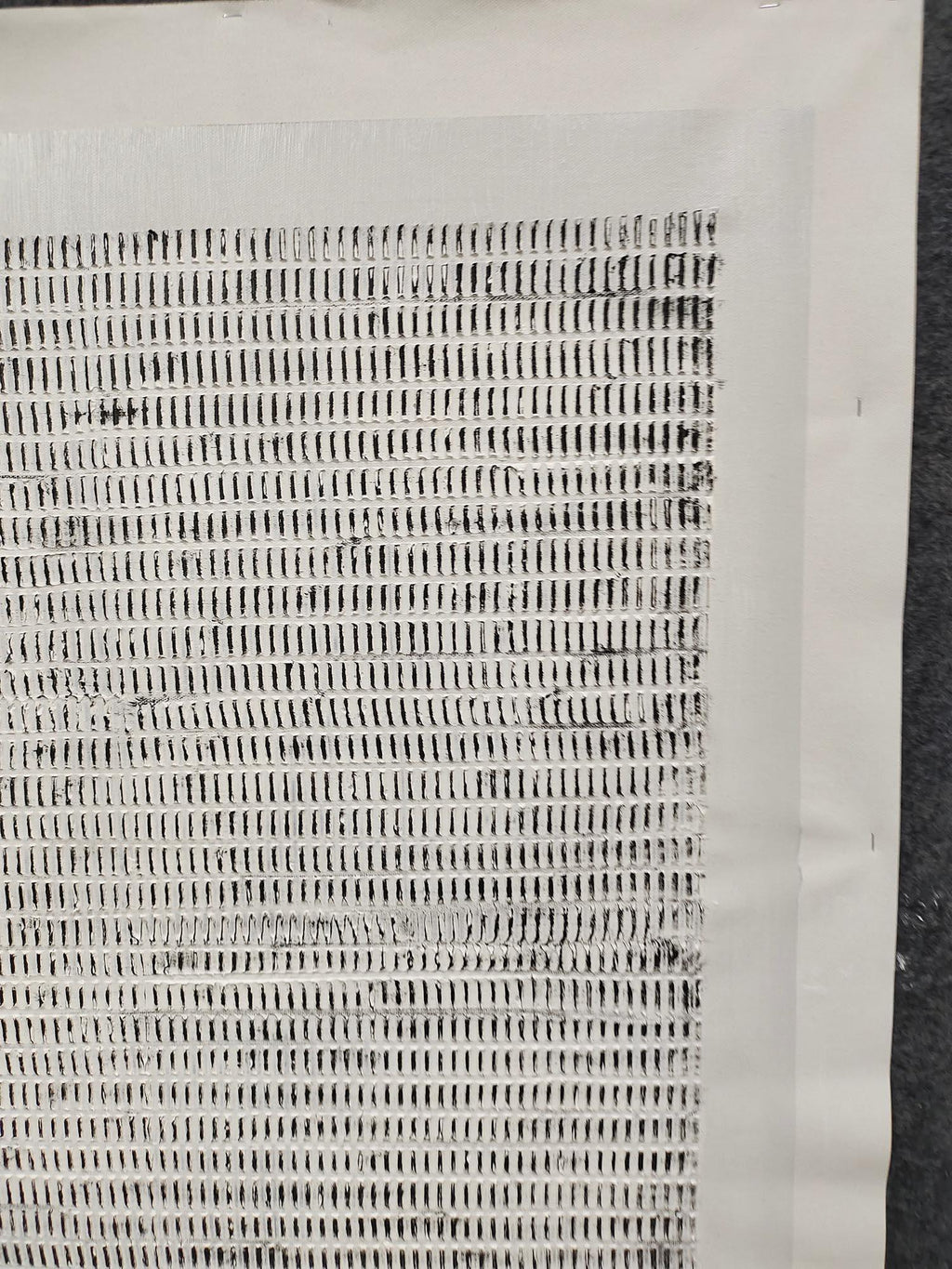 Linear Texture Grid-Tactile Minimalist Grid Textured Canvas Wall Art#WB10108