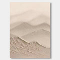 Hidden Mountain - Minimalist Wabi Sabi Abstract Mountain Texture Wall Art