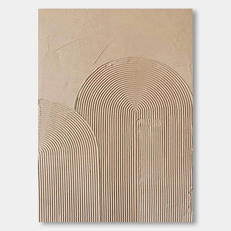 Natural Achievements - Abstract Wall Art of Hand Drawn Textured Geometric Arches
