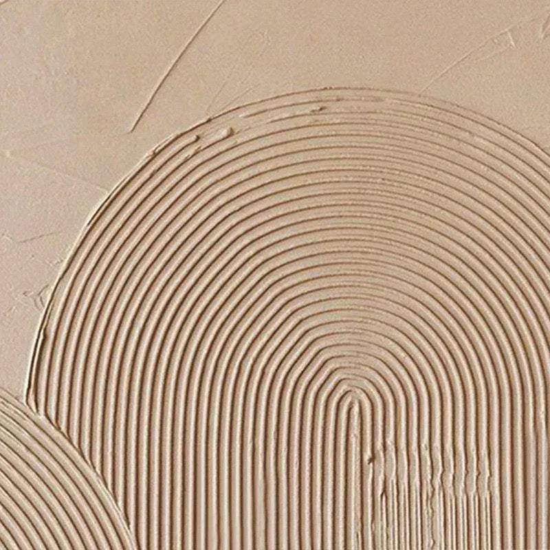 Natural Achievements - Abstract Wall Art of Hand Drawn Textured Geometric Arches