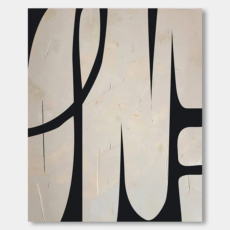 Longing - Minimalist Wabi Sabi Abstract Geometric Wall Art