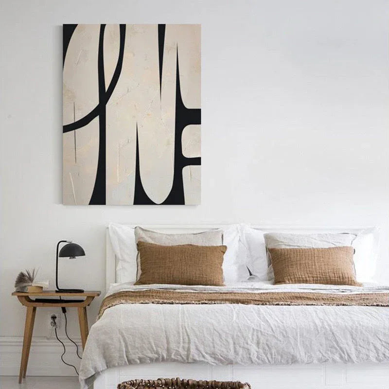 Longing - Minimalist Wabi Sabi Abstract Geometric Wall Art