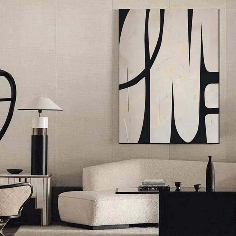 Longing - Minimalist Wabi Sabi Abstract Geometric Wall Art